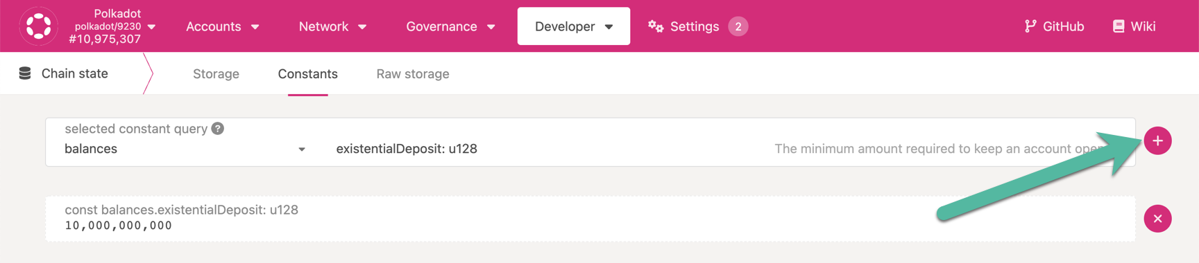 query chain state